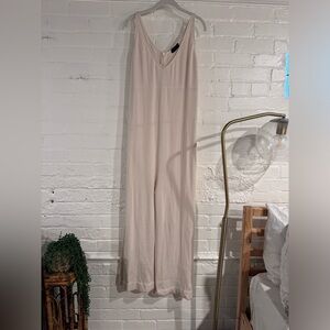 Cream Hatch Sweater Jumpsuit